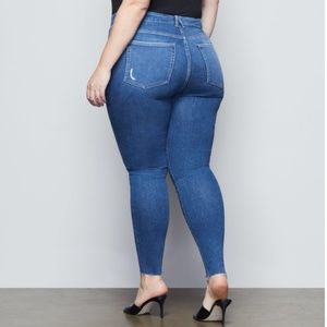 NWT Good American Good Legs Zebra Pockets